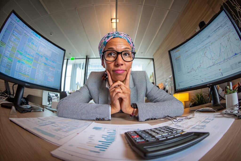 manager bekijkt dashboard vol grafieken en cijfers