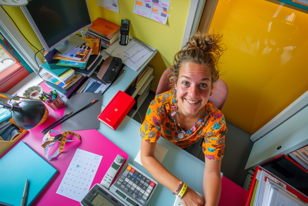 Schuldhulp vrouwelijke schuldhulpverlener zit achter haar bureau 1