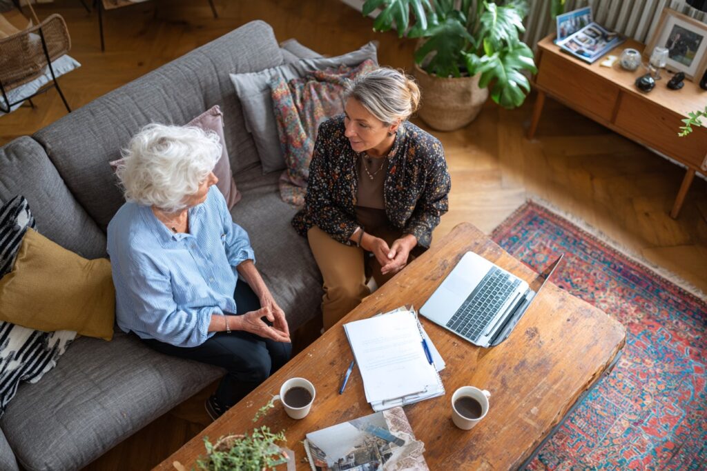 Wmo-consulent op huisbezoek - keukentafelgesprek