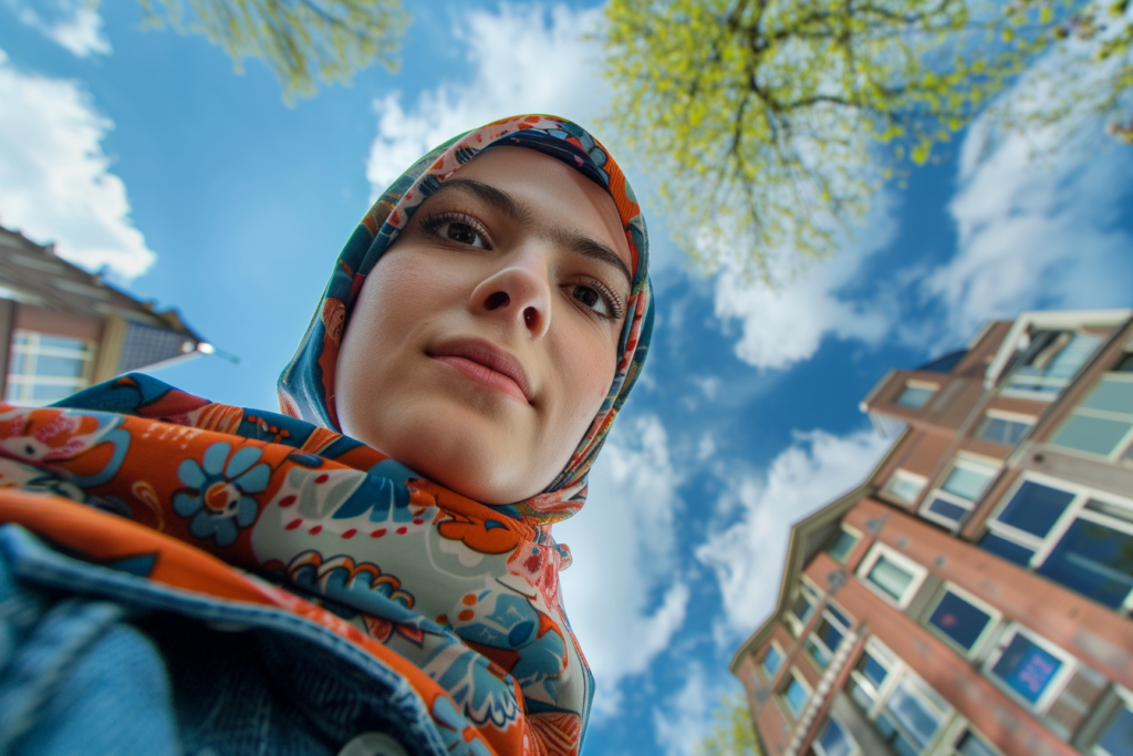 Vrouw met hoofddoek